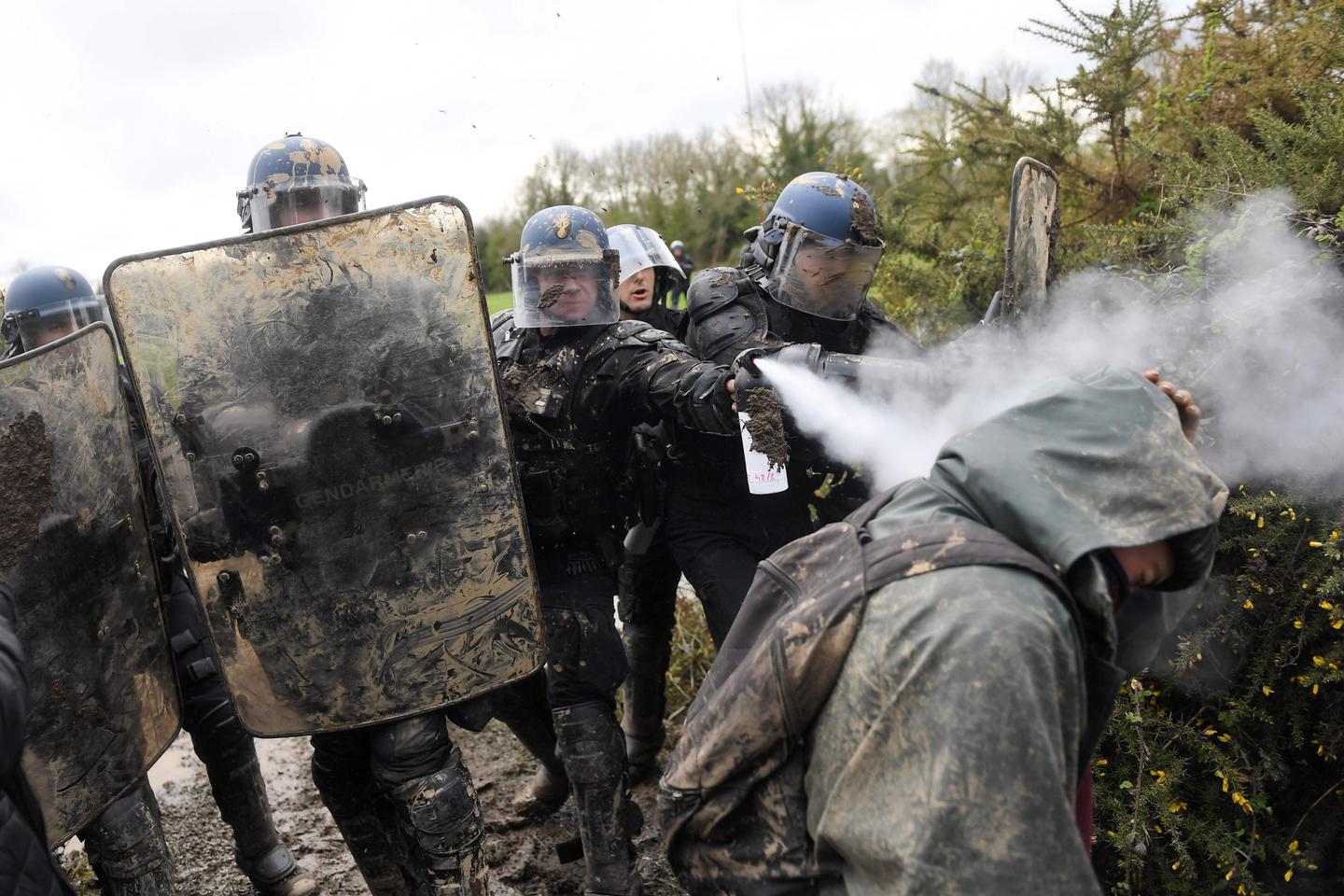 NotreDamedesLandes le démantèlement de la ZAD en images