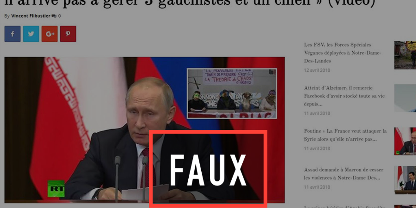 La France N Arrive Pas A Gerer Trois Gauchistes Et Un Chien La Phrase Jamais Prononcee Par Poutine