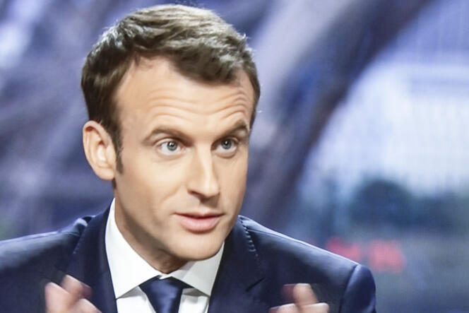 Emmanuel Macron, le 15 avril 2018 sur BFM-TV, RMC et « Mediapart ».