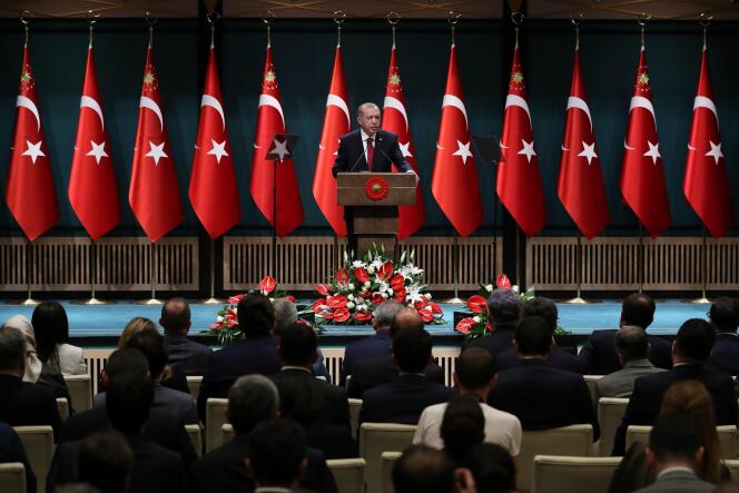 Le président turc Recep Tayyip Erdogan, le 18 avril à Ankara.