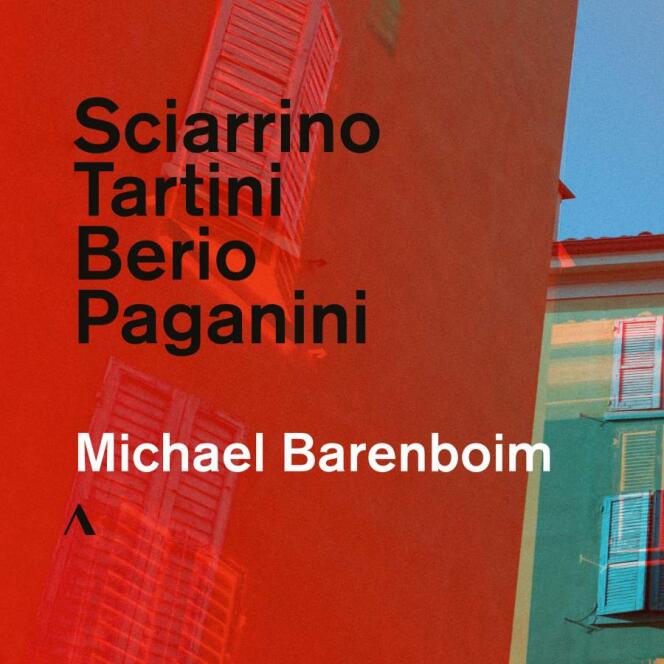 Pochette de l’album de Michael Barenboim consacré à Sciarrino, Tartini, Berio et Paganini.