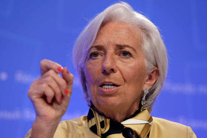 La directrice générale du FMI, Christine Lagarde, à Washington, le 19 avril.