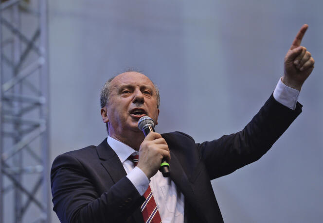 Muharrem Ince, 4 de mayo de 2018 en Ankara.