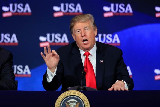 Manuel Balce Ceneta / AP Donald Trump, le 5 mai 2018.