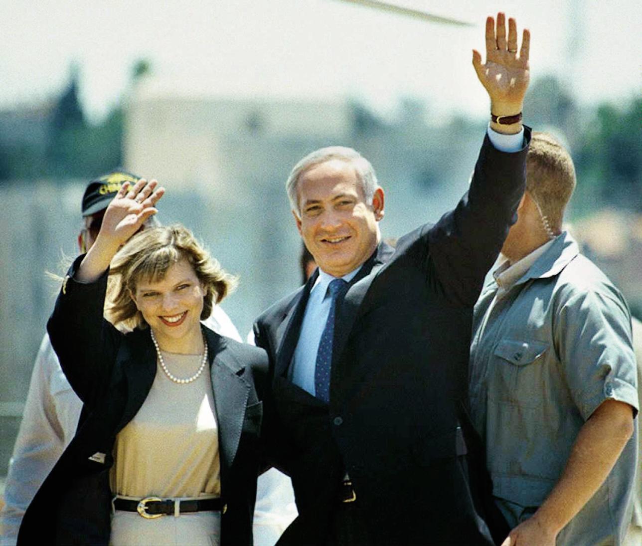 Le couple Nétanyahou en 1996.