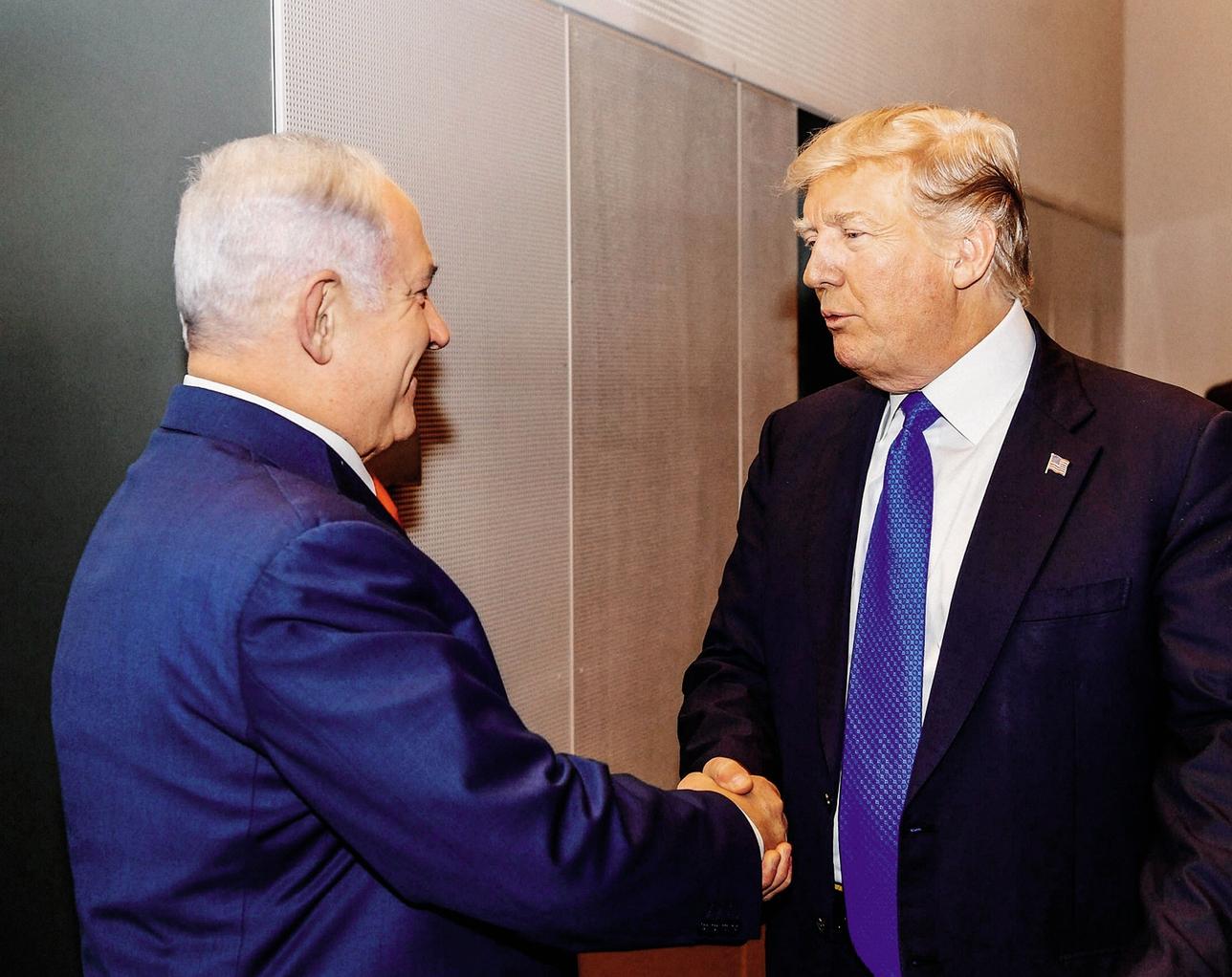 En janvier 2018, une rencontre entre le président Trump et Benyamin Nétanyahou pendant le forum de Davos.