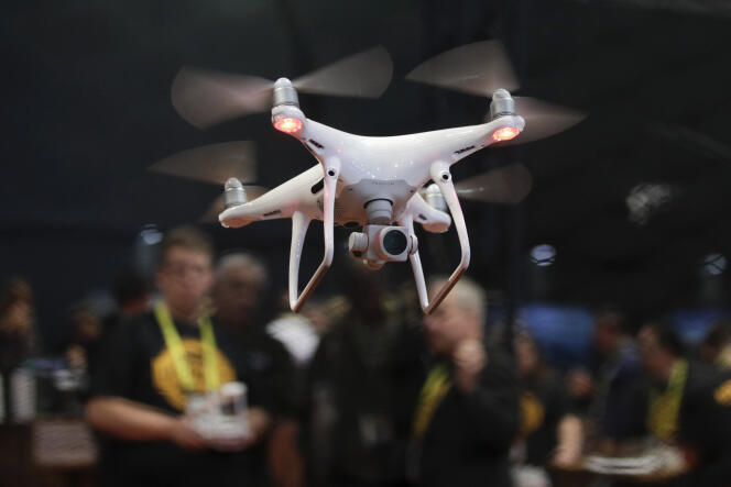 Un  drone en démonstration au CES de Las Vegas