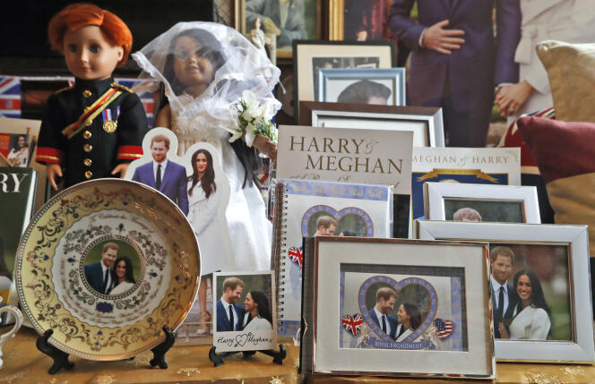 Un « autel » à la gloire du prince Harry et de Meghan Markle, dans un bed & breakfast de Londres.