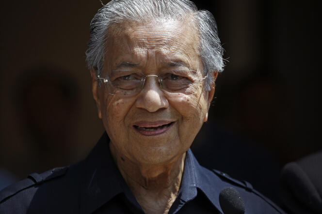 Mahathir Mohamad à Kuala Lumpur, vendredi 11 mai.