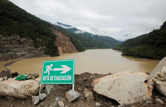 Vue du barrage d’Hidroituango (Colombie), le 20 mai.
