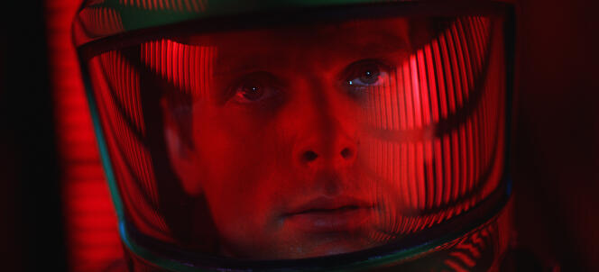 L’acteur Keir Dullea dans « 2001 : l’Odyssée de l’espace » (« 2001: A Space Odyssey »), de Stanley Kubrick.