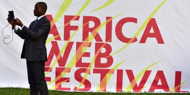 A l’Africa Web Festival d’Abidjan, en Côte d’Ivoire, en novembre 2016.