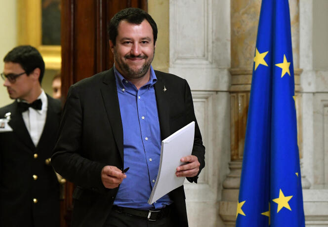 Matteo Salvini, le leader du parti d’extrême droite la Ligue, à Rome, le 24 mai.