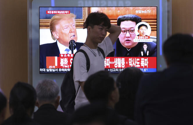 Le président américain, Donald Trump, a annulé jeudi sa rencontre prévue le 12 juin à Singapour avec le dirigeant nord-coréen Kim Jong-un, bien que la Corée du Nord ait tenu sa promesse de mettre hors service son site d’essais nucléaires.