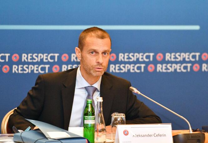 Le président de l’UEFA, Aleksander Ceferin, le 24 mai, à Kiev.