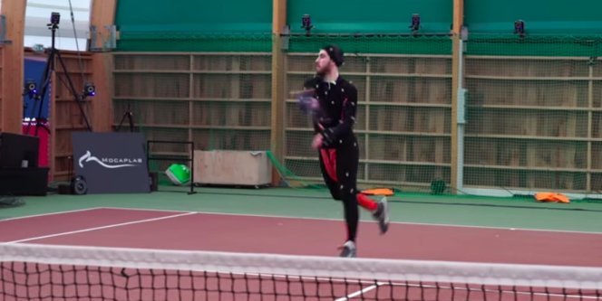 Grâce à la motion capture, « Tennis World Tour » peut retranscrire les mouvements réels d’un joueur, enregistré en action.