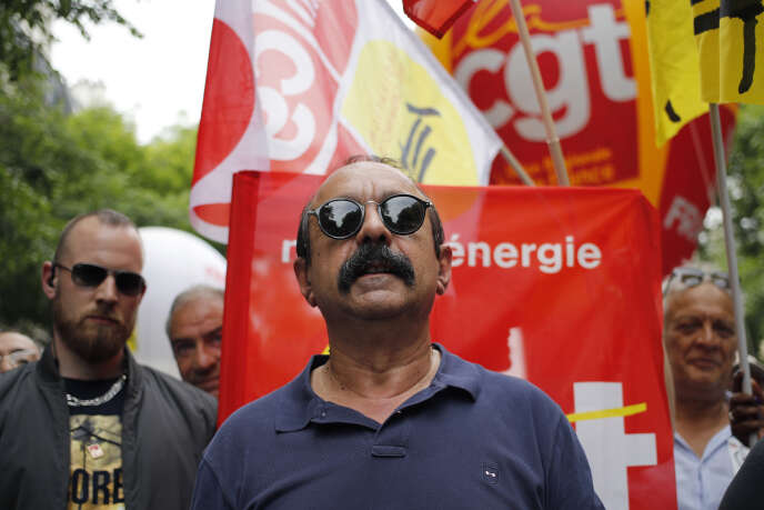 Philippe Martinez, lors d’une manifestation à Paris, le 26 mai 2018.