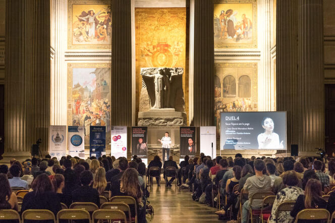 Le premier concours international d’éloquence de l’université Paris-I s’achève en beauté dans un lieu emblématique pour les huit finalistes : le Panthéon.