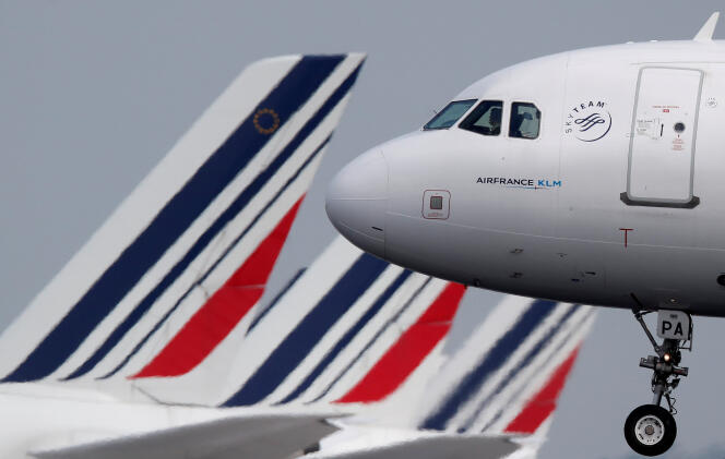 Un A320 d’Air France à l’aéroport Roissy-Charles-de-Gaulle, le 9 mai 2018.
