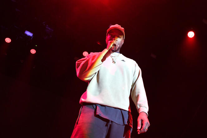 Kanye West sur scène à Los Angeles, en Californie, le 17 février.