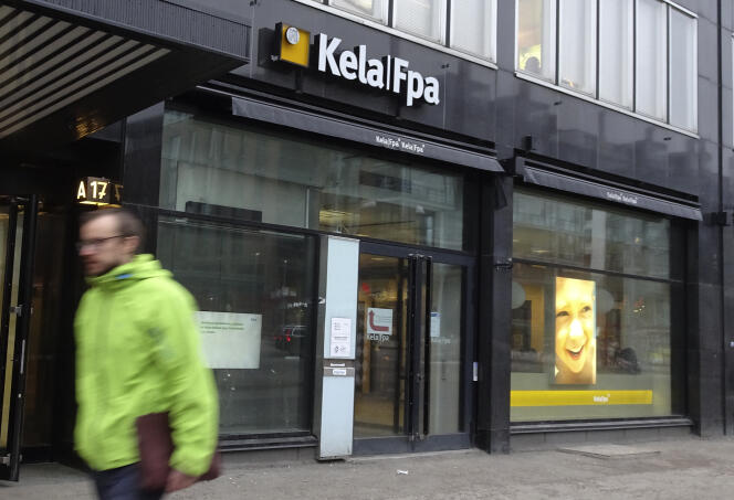Un bureau de Kela, l’organisme de sécurité sociale finlandais, à Helsinki, en janvier 2017.