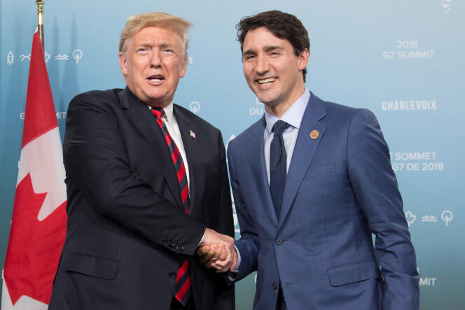 « Trump se veut le grand perturbateur des relations internationales et il ne met pas de gants blancs pour arriver à ses fins » (Justin Trudeau et Donald Trump le 8 juin).