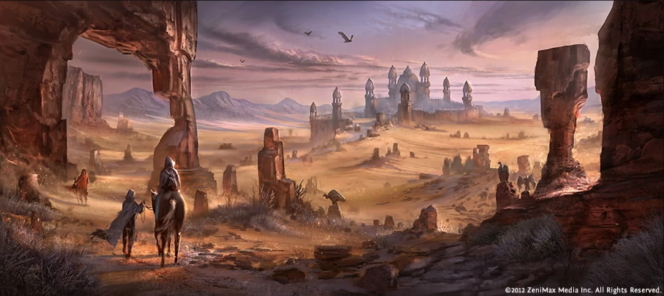 Le désert d’Alik’r dans le jeu « The Elder Scrolls Online ».