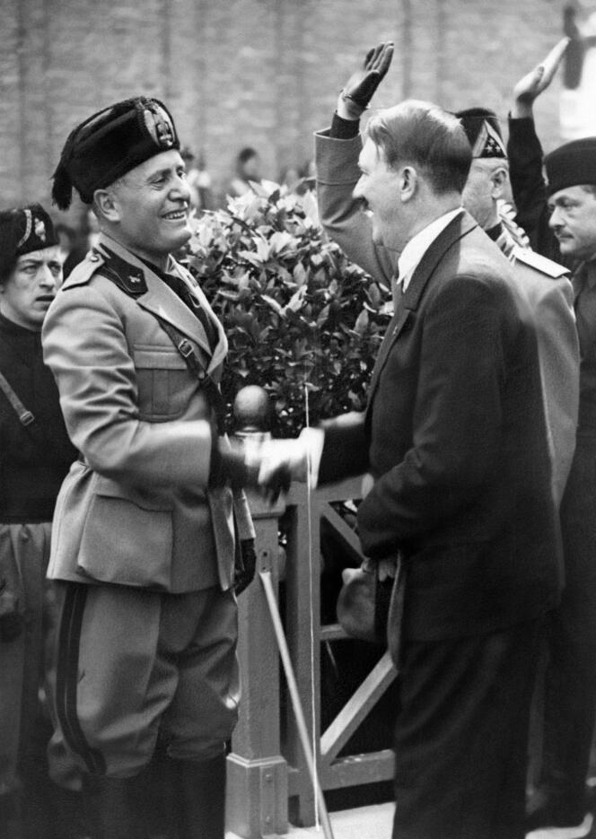 Benito Mussolini et Adolf Hitler à Venise, le 14 juin 1934.