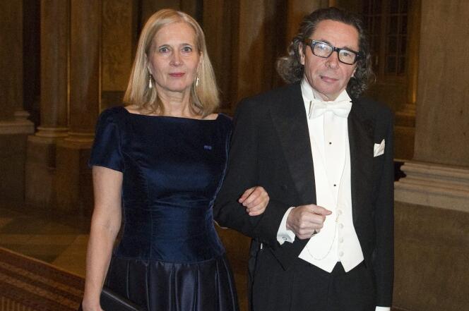 Jean-Claude Arnault et son épouse, Katarina Frostenson, le 11 décembre 2011.