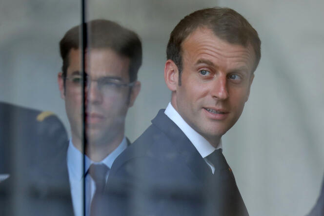 Emmanuel Macron, le 28 mai à l’Elysée.