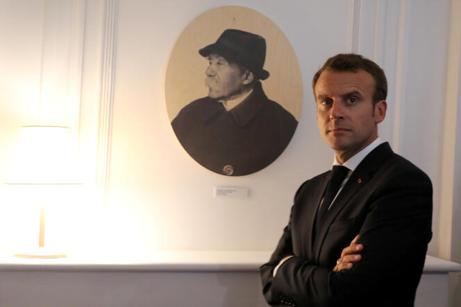 Emmanuel Macron inaugure le Musée national Clemenceau, dans la maison natale du « Tigre », à Mouilleron-Saint-Germain (Vendée), mercredi 13 juin 2018.