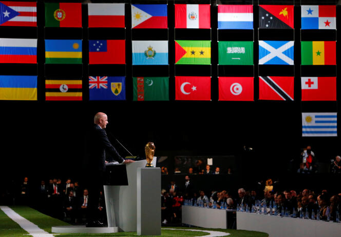 Le président de la FIFA, Gianni Infantino, le 13 juin 2018.