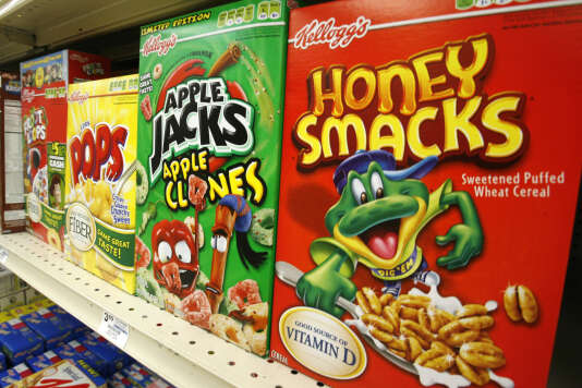 FILE- This June 25, 2010, file photo, boxes of Kellogg's Froot Loops, Corn Pops, Apple Jacks, and Honey Smacks sit on the shelf of a Mt. Lebanon, Pa. The Kellogg Company is voluntarily recalling some of its Honey Smacks cereal after salmonella infected 73 people in 31 states. The Centers for Disease Control and Prevention says most of the outbreaks were in California, Massachusetts, New York and Pennsylvania. (AP Photo/Gene J. Puskar, File)