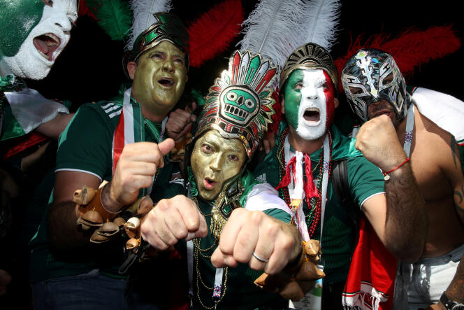 Moscou avait des airs de Mexico dimanche 17 juin avant le match Mexique-Allemagne.