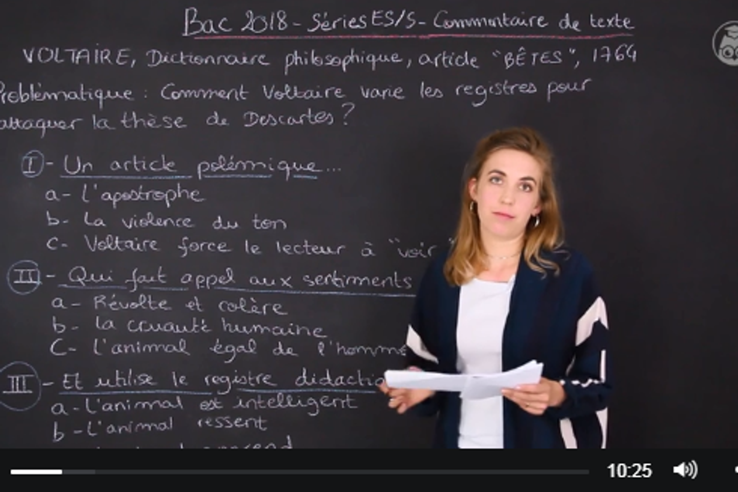 Bac français S / ES 2018 : le corrigé du sujet 1, le commentaire du