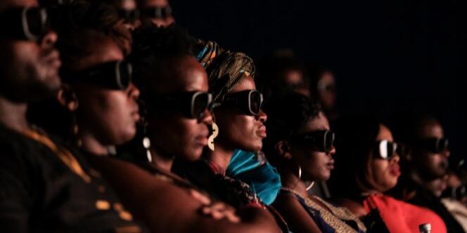 Projection du film « Black Panther » à Nairobi, au Kenya, le 14 février 2018.
