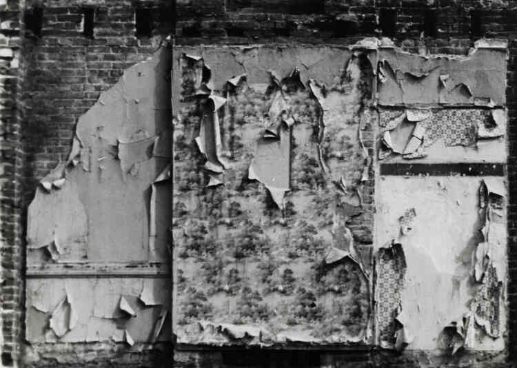 « La série des “Walls” capte les vestiges de murs d’immeubles abandonnés du Bronx, qui d’intérieurs sont devenus extérieurs du fait d’une destruction imparfaite. Tel un “archéologue urbain”, l’artiste repère les traces d’anciennes habitations – peinture écaillée, lambeaux de papier peint – qui proclament l’obsolescence du lieu en tant que “chez soi”. »