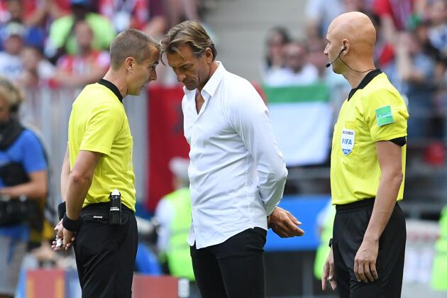 Hervé Renard in Moscow, during the 2018 World Cup. 

