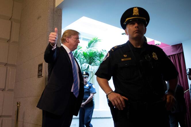 Le président américain Donald Trump, 19 juin, au Capitol, à Washington.