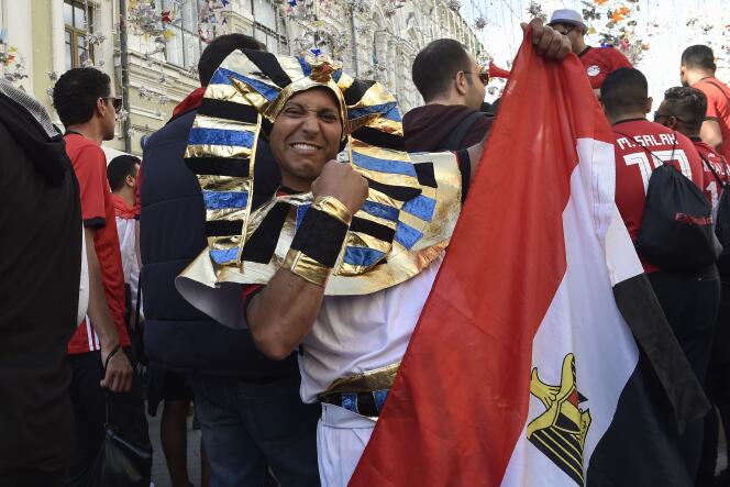 Un supporteur des Pharaons (l’équipe égyptienne), le 13 juin.