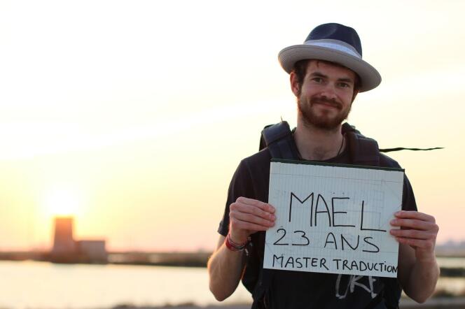 Maël, 23 ans, bientôt en master traduction.