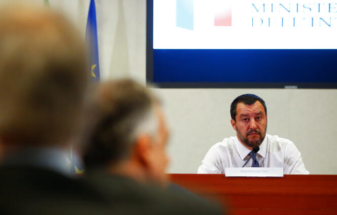 Matteo Salvini, le ministre de l’intérieur italien, le 25 juin.