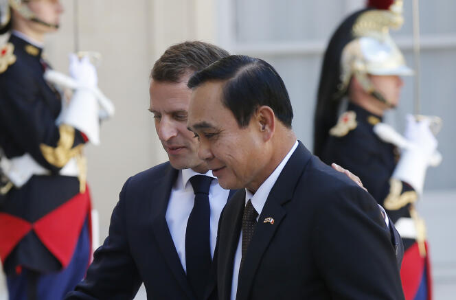 Le président Macron s’est entretenu, lundi 25 juin, avec le premier ministre Prayuth Chan-ocha à l’Elysée.