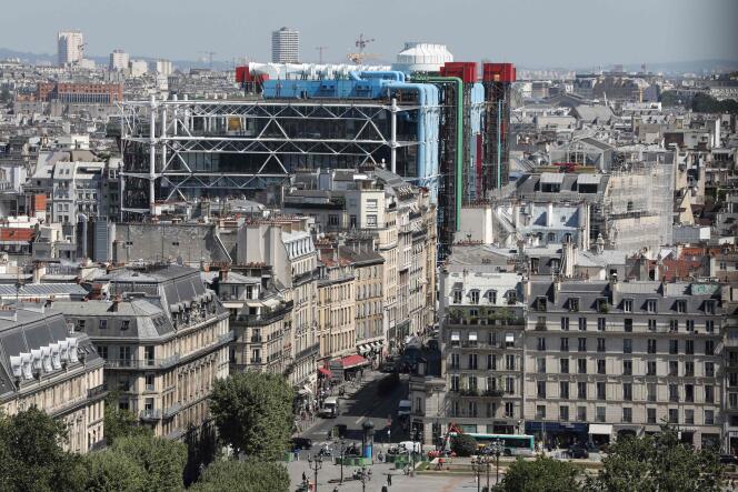 Le Centre Pompidou, dans le 4e arrondissement de Paris, le 26 juin.