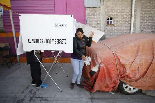  In a polling station in Chimalhuacan, suburb of Mexico City, July 1. 