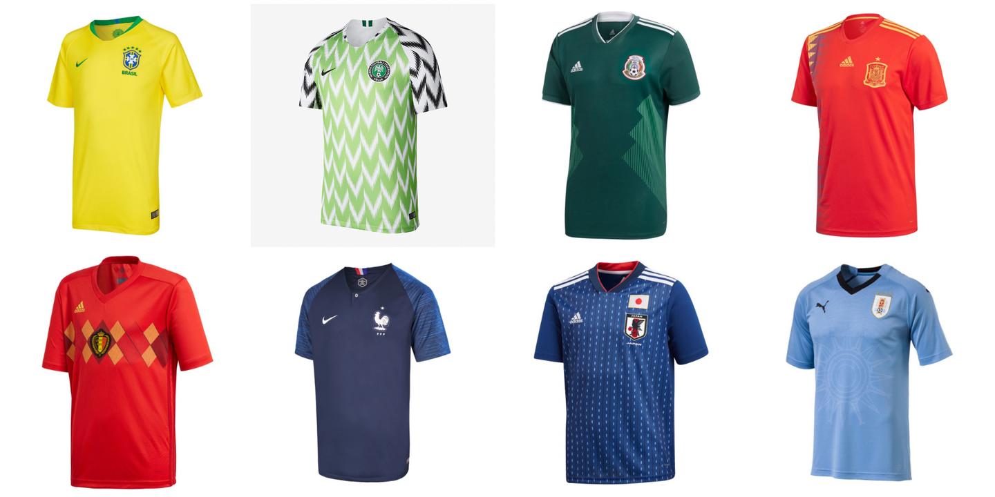 Les 64 maillots de la Coupe du Monde 2018 en Russie