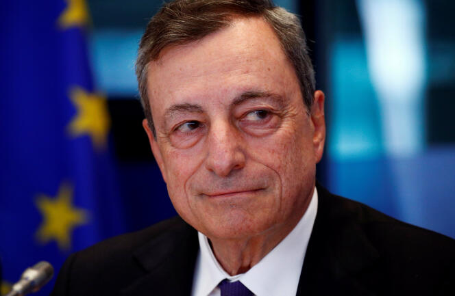 Mario Draghi, le président de la Banque centrale européenne, à Bruxelles, le 9 juillet 2018.