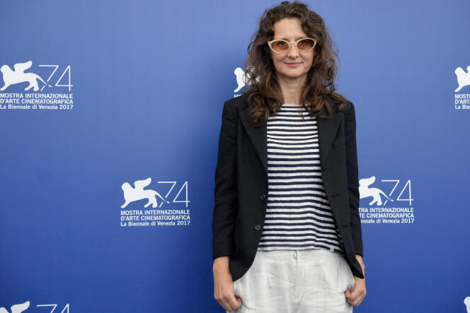 La réalisatrice Lucrecia Martel lors de la projection de son film « Zama » à la Mostra de Venise, le 31 août 2017.