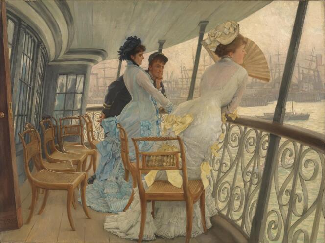 « La Galerie du “HMS Calcutta” (Portsmouth) » (vers 1876), de James Tissot.