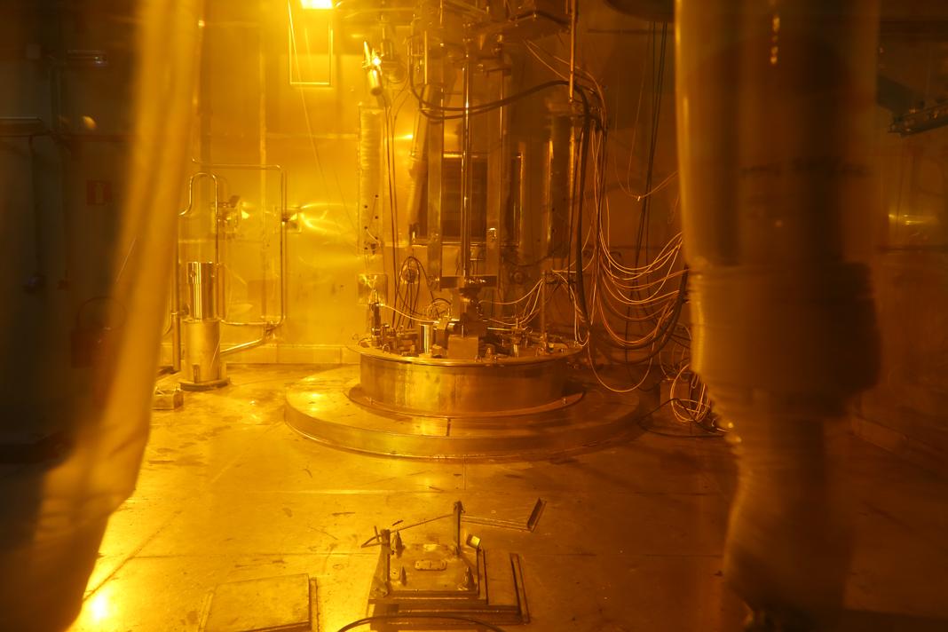 A l’usine de retraitement des déchets radioactifs de Beaumont-Hague, dans la Manche, fin 2015.